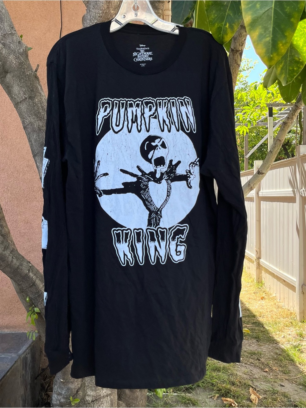 Disney The Nightmare Before Christmas Mens Pumpkin King Long Sleeve T-Shirt